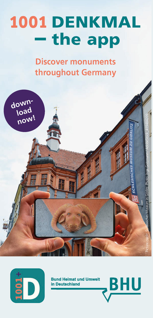 1001 Denkmal – the app. Discover monuments throughout Germany